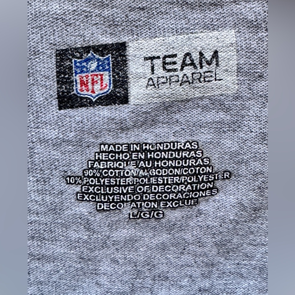2012 NFL AUTHENTIC 49er Championship T-Shirt! Gray Heather Great PO Condition L - Picture 6 of 6